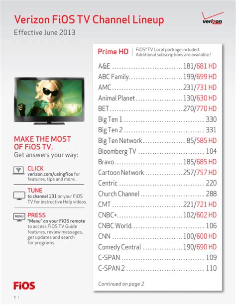 what channel is bravo on verizon fios